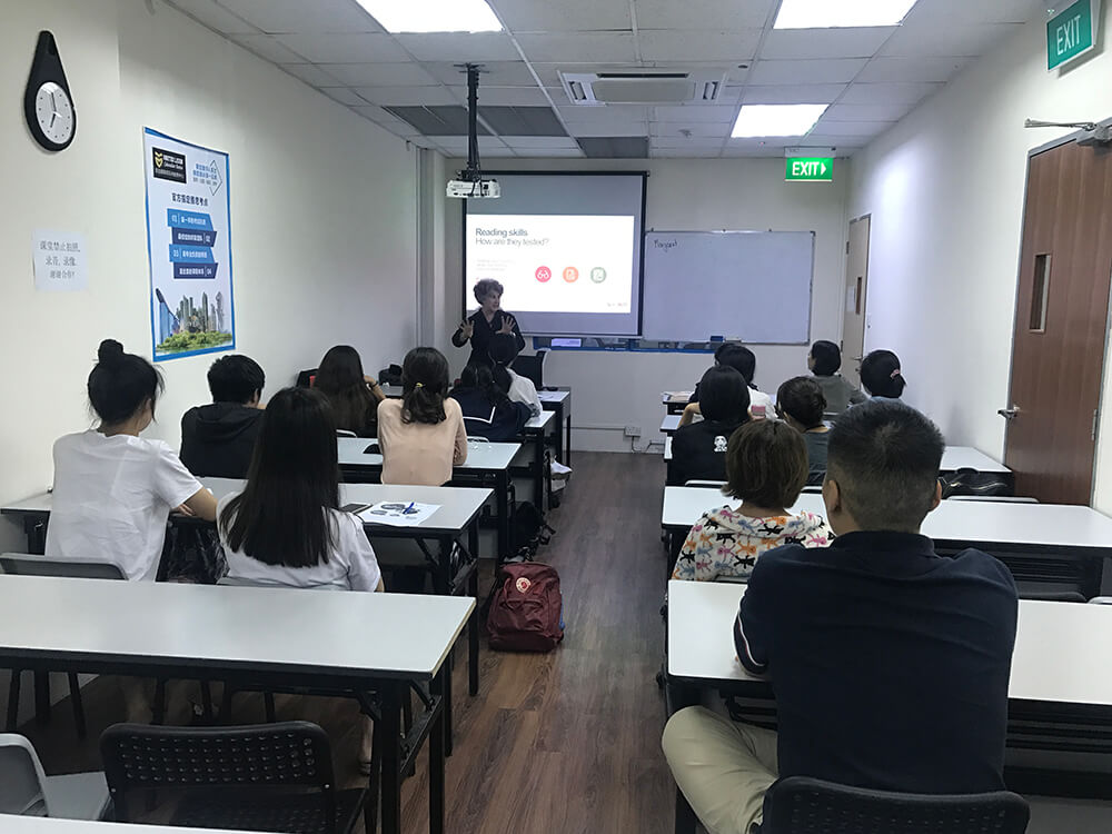 IELTS Examiner delivering lessons